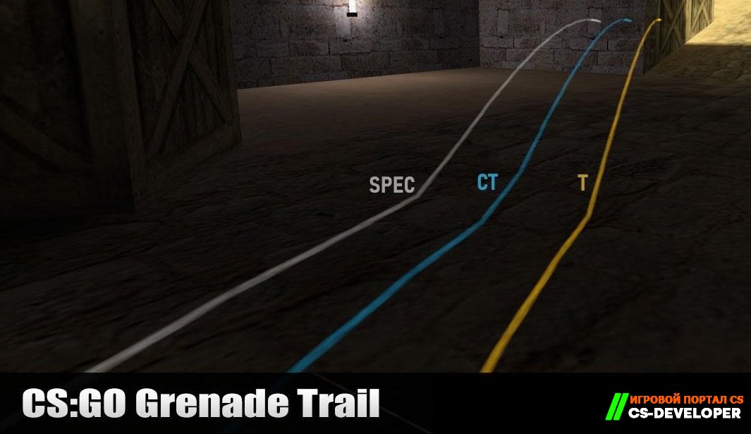 Плагин «CSGO Grenade Trail» для CS 1.6