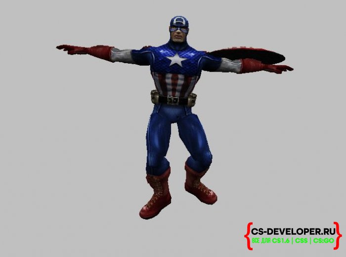 Модель «Captain America — Капитан Америка» для CS 1.6