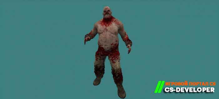 Зомби-модель игрока из игры Outlast(Chris Walker) К модели прилагаются руки.